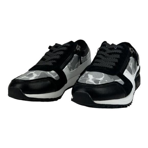 New SNKR Project Men US 11.5 Fashion Sneakers  Rodeo 1.5 Black Grey Camo Shoes - Picture 3 of 8